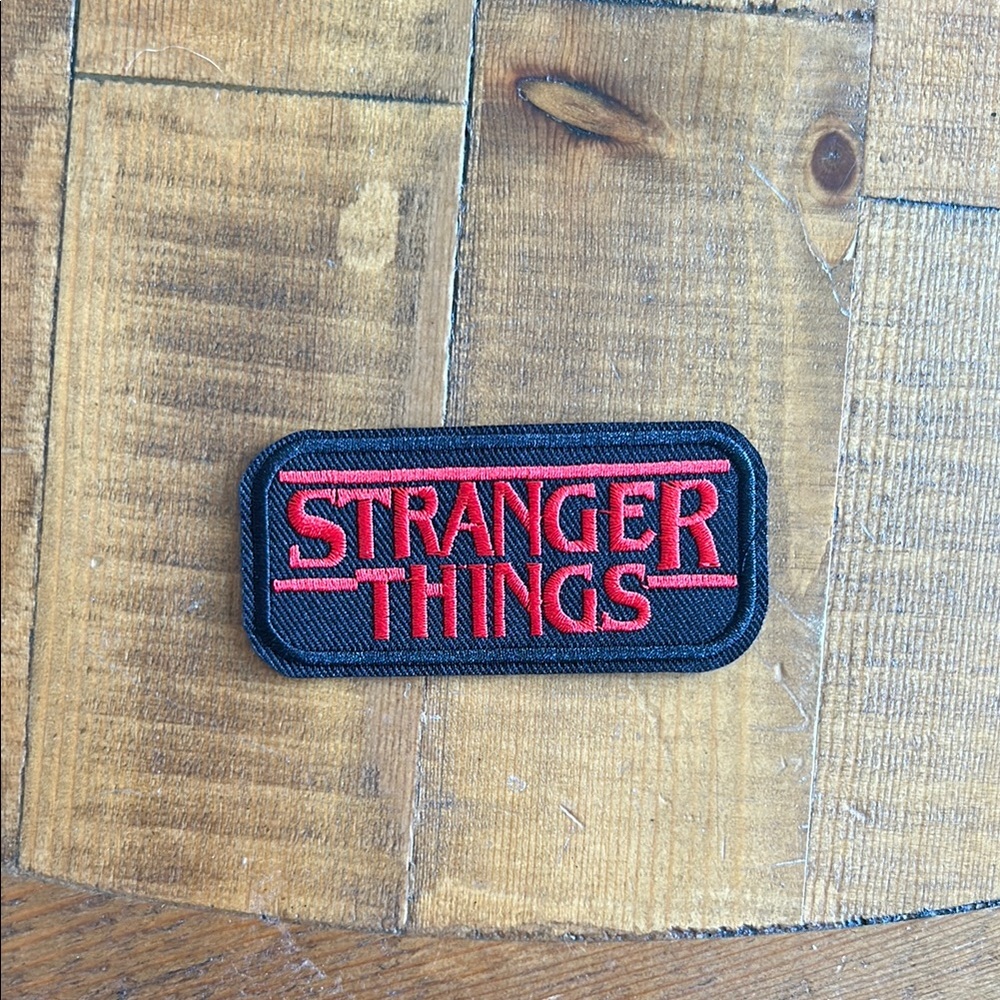 Stranger Things Black and Red Patch